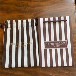 Henri Bendel dust bag and shopping bag